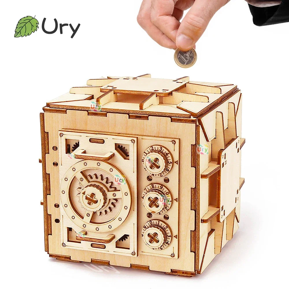 Woodworking Tv - URY 3D Ahşap Bulmaca Şifre Hazine