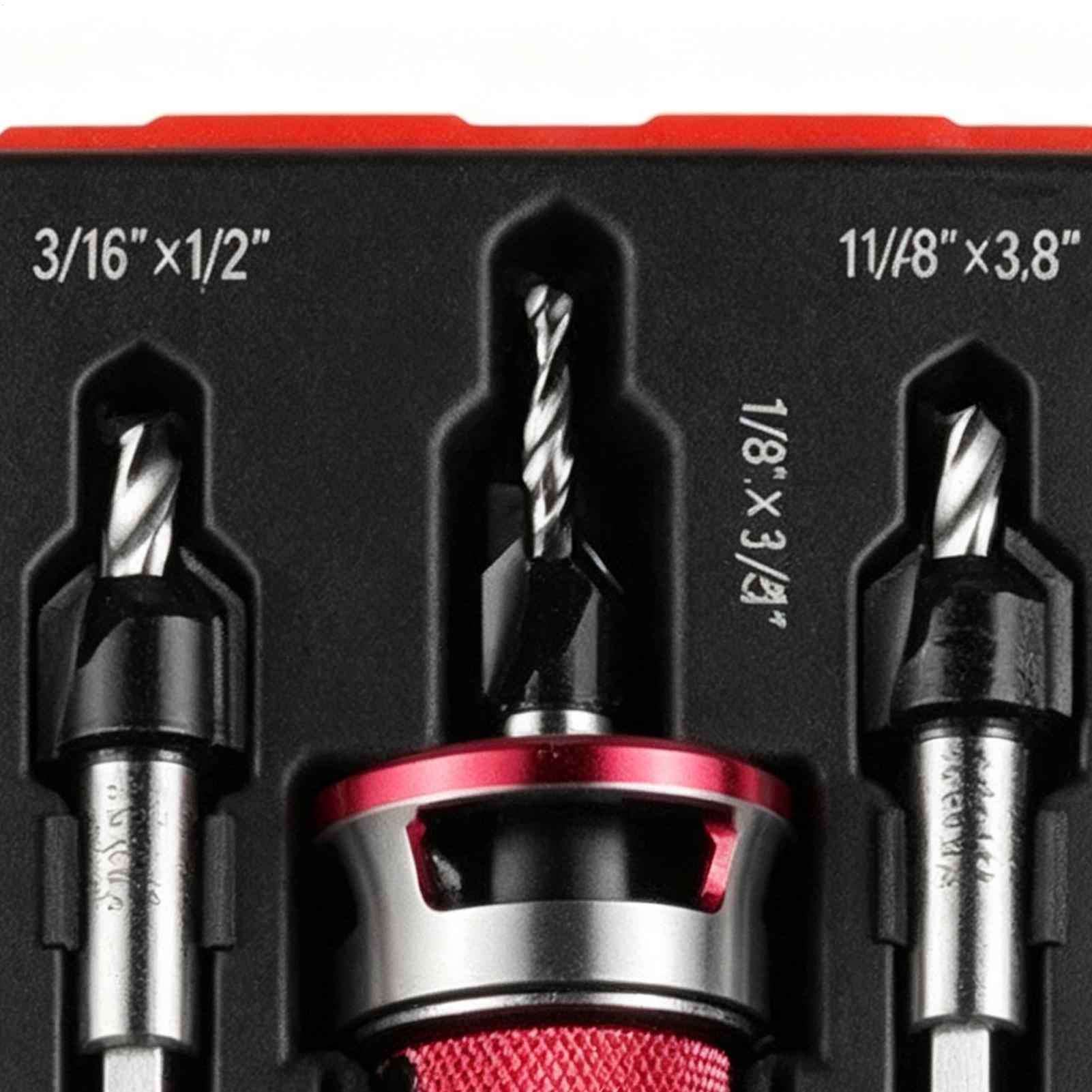 Woodworking Drill Bits - Ahşap İçin Konik Uçlu, Hızlı Ayarlanabilen,
