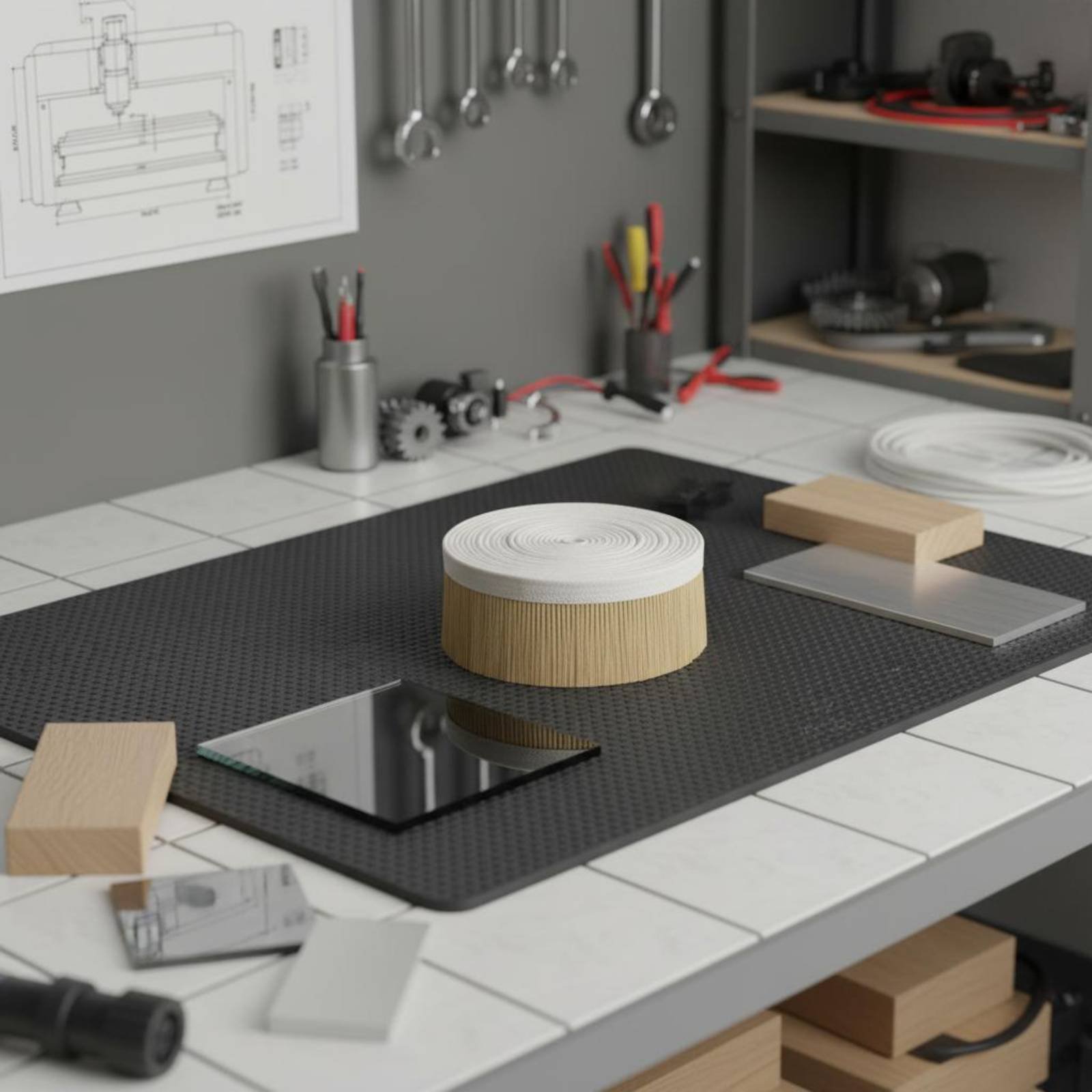 Vacuum Woodworking - Ağaç İşleme Toz Fırçası Şeridi Toz