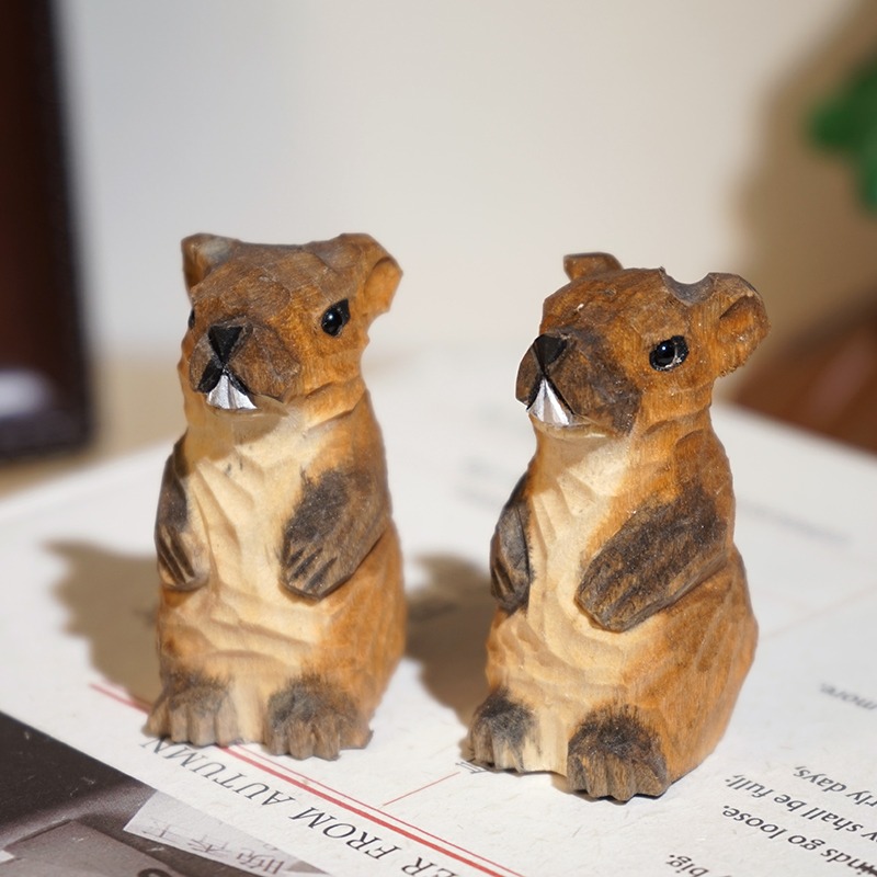 Woodworking Tv - 1 adet Groundhog el oyma ahşap
