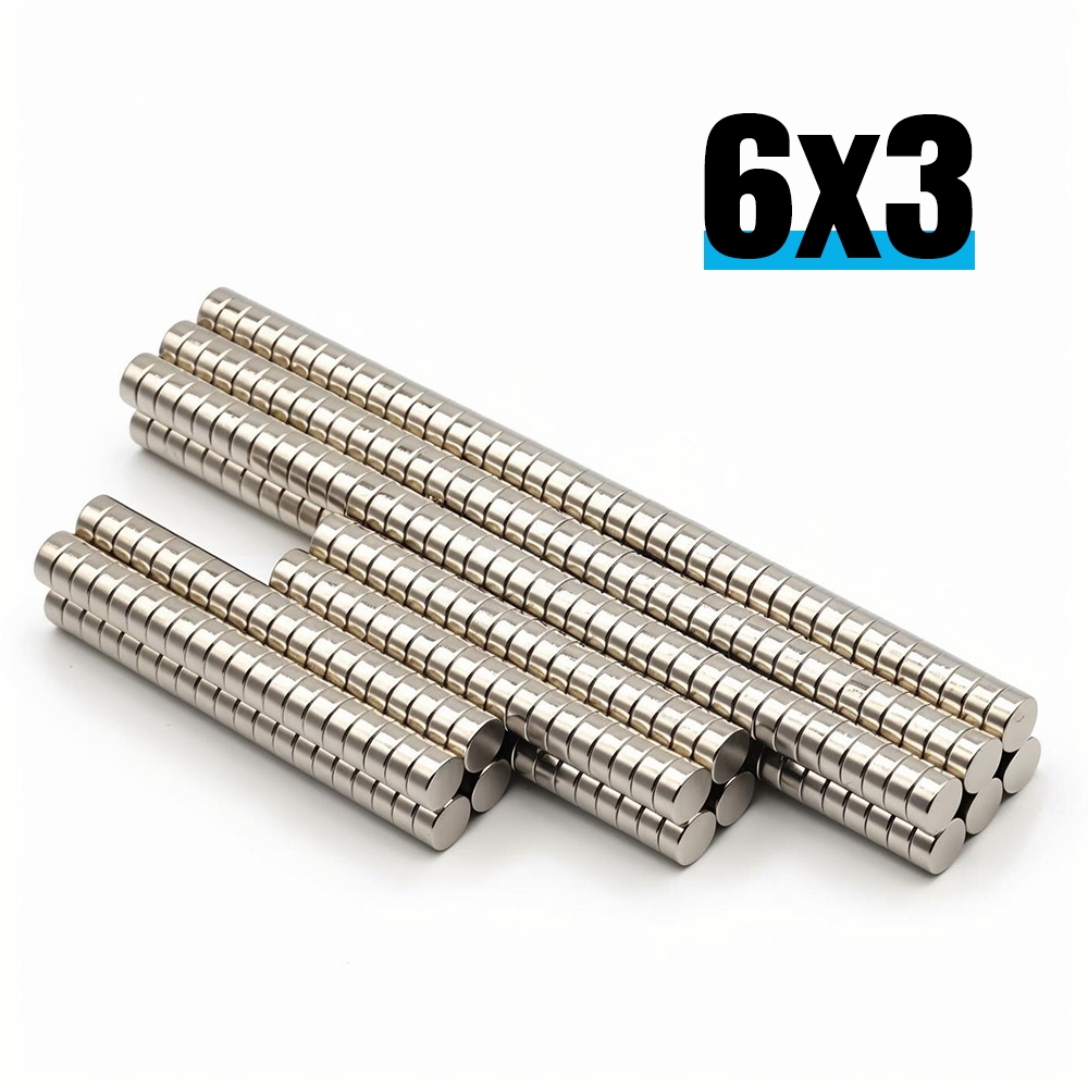 Woodworking Projects Art - Kompakt Boyutlu Neodimyum Mıknatıs 6x3mm Yuvarlak