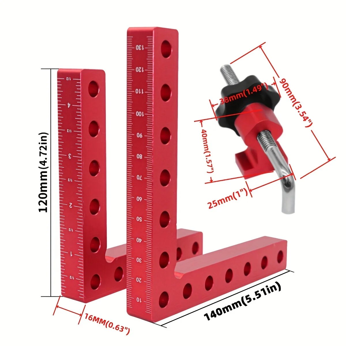 1 takım 90 derece konumlandırm - Woodworking Right Angle Clamp incelemesi ve fiyatı