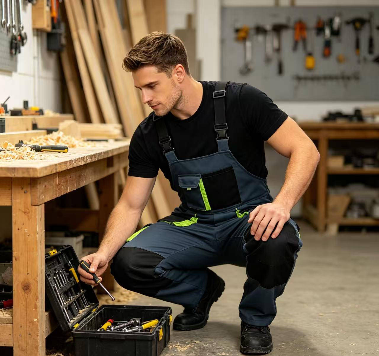 Erkek İş Tulumları Ayarlanabil - Woodworking Overalls incelemesi ve fiyatı