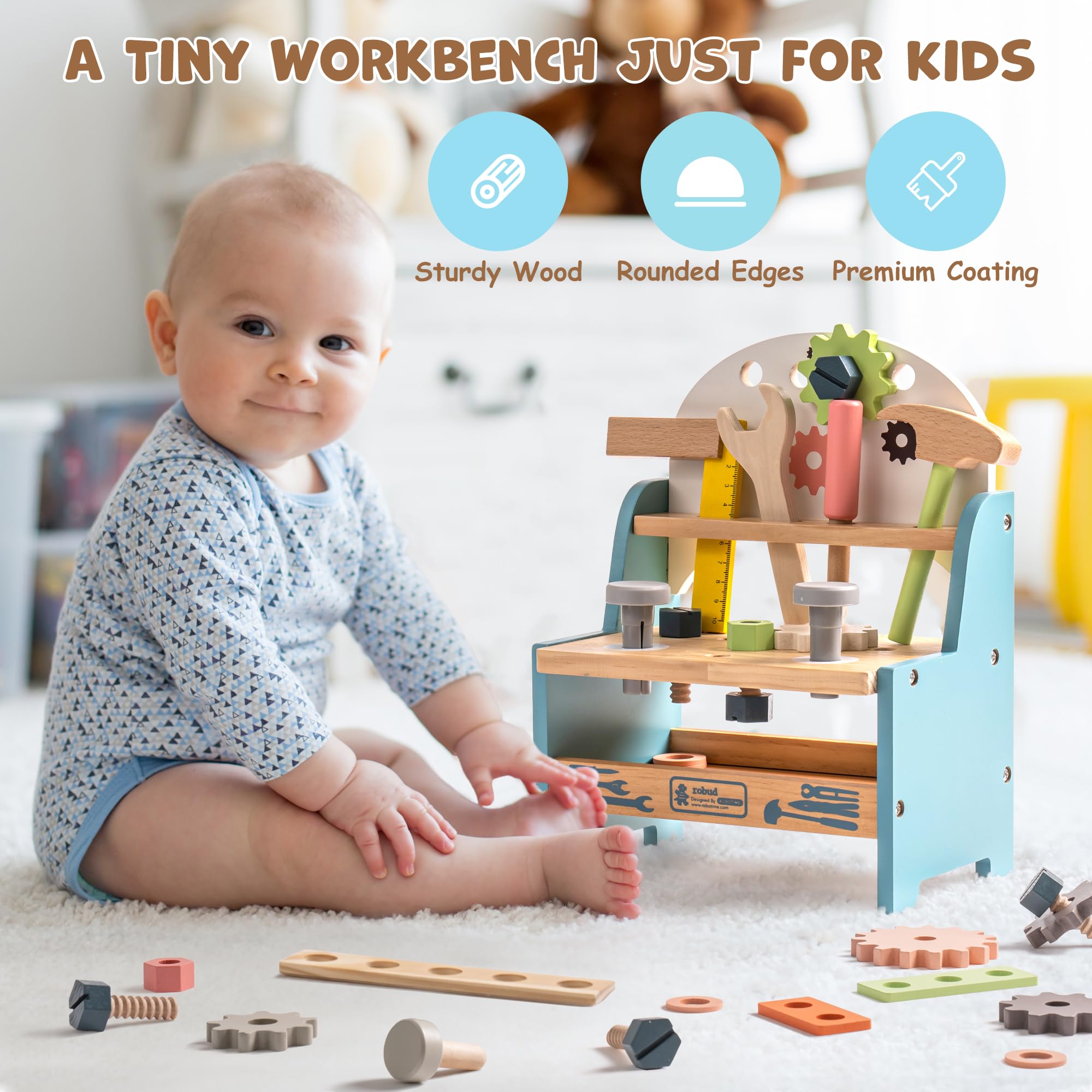 ROBUD Mini Ahşap Oyuncak Alet  - Woodworking Shops incelemesi ve fiyatı