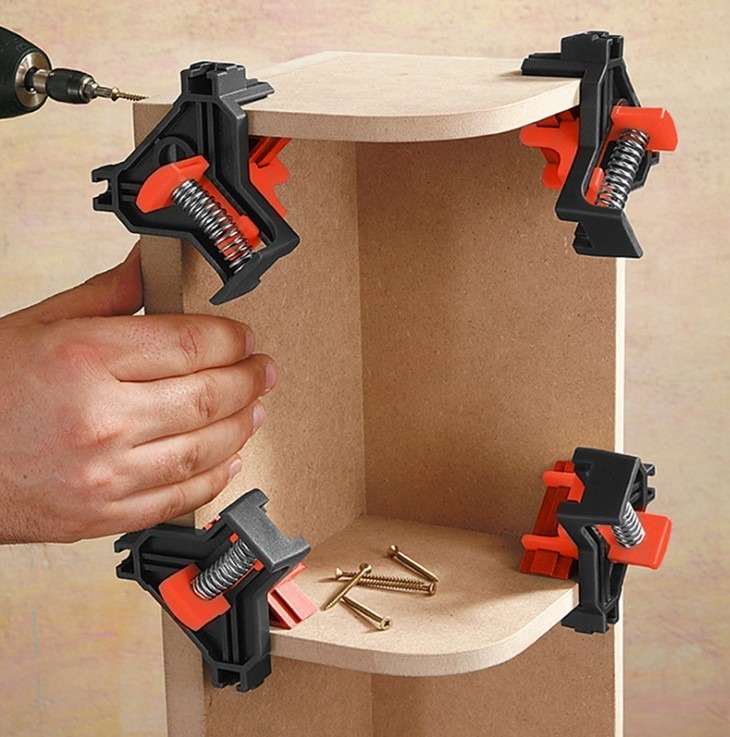 2/4 adet dik açılı sabitleme k - Woodworking Right Angle Clamp incelemesi ve fiyatı